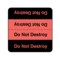 Nevs Do Not Destroy Labels - Do Not Destroy 1-7/8" x 1-7/8" Flr Red w/Black X-4458 - alternate 1